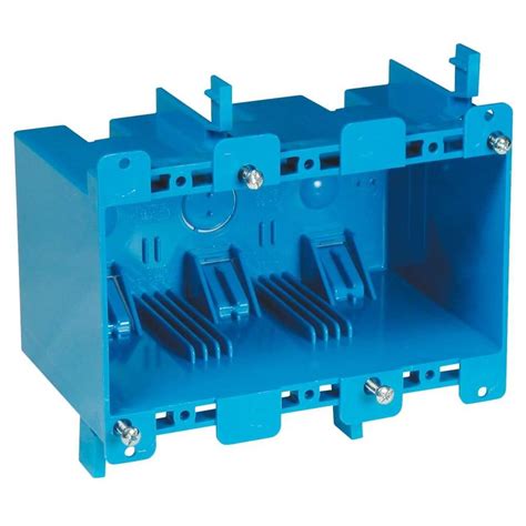 3 gang plastic electrical box|3 gang shallow outlet box.